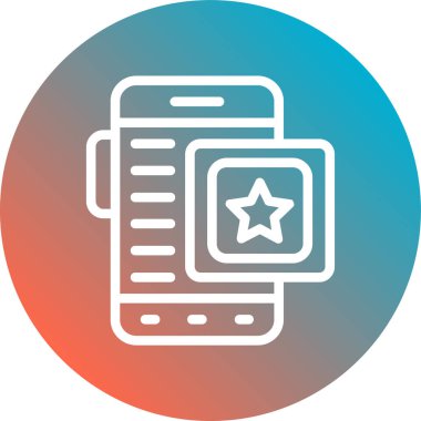 Uygulama modern simgesinin vektör illüstrasyonu