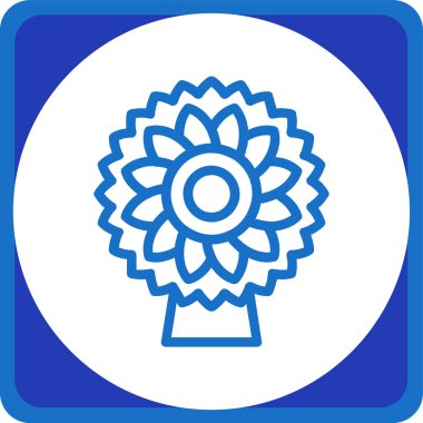 Ayçiçeği kutsal kişilerin resmi, vektör çizim