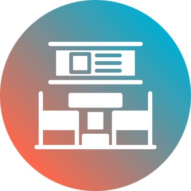 Modern eğitim ikonunun vektör illüstrasyonu