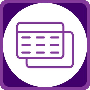 Bir web simgesinin vektör illüstrasyonu