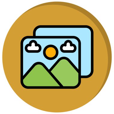 kamera simgesi vektör illüstrasyonu