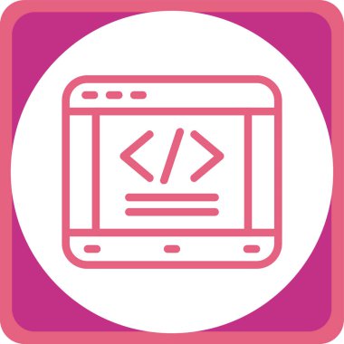 Web simgesi vektör illüstrasyonu