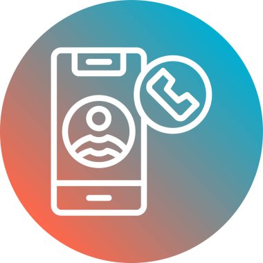 Vektör telefon simgesi illüstrasyonu