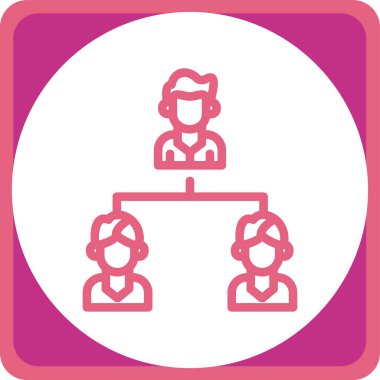 grup insanları web simgesi basit illüstrasyon