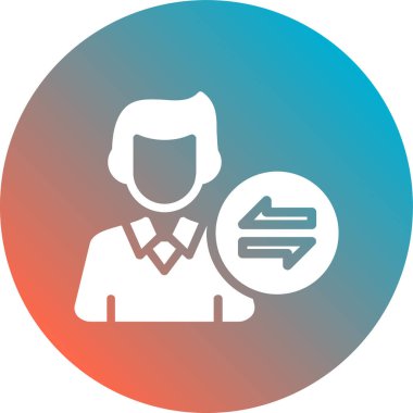 iş adamı simgesi soyut arkaplanda izole edildi