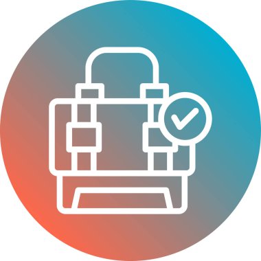 Seyahat simgesinin vektör illüstrasyonu