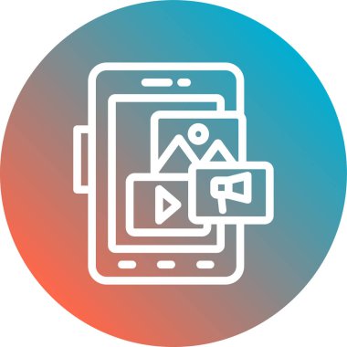 mobil uygulama simgesi vektör illüstrasyonu