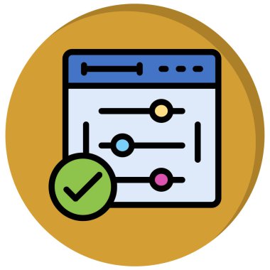 Web simgesi vektör illüstrasyonu