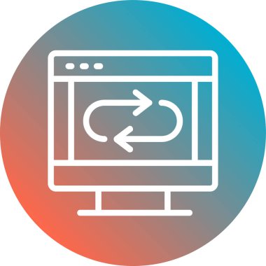 seo modern simgesinin vektör illüstrasyonu