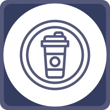 Moda tarzında izole edilmiş kahve simgesi