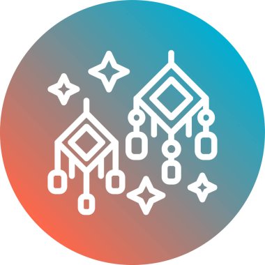 Bir noel ağacı simgesinin vektör illüstrasyonu