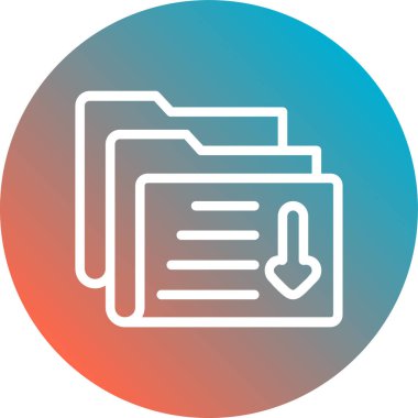 Dosya simgesinin vektör illüstrasyonu