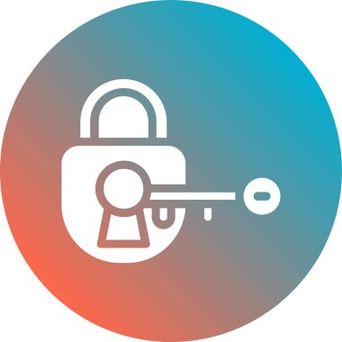 ikon vektör illüstrasyonunu kilitle