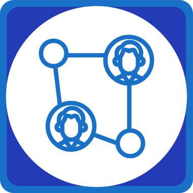 Molekül simgesi vektör illüstrasyonu