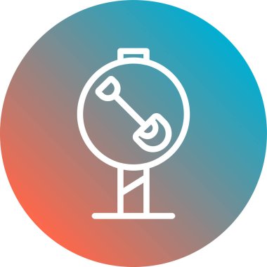 Bir saatin vektör illüstrasyonu