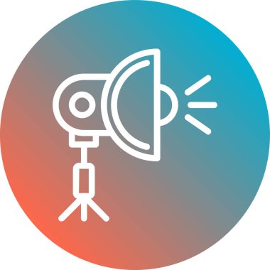 Bir kameranın vektör illüstrasyonu