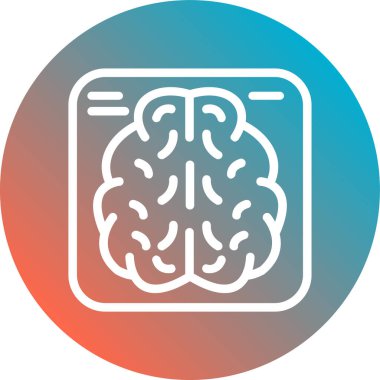 Vektör Beyin simgesi illüstrasyonu