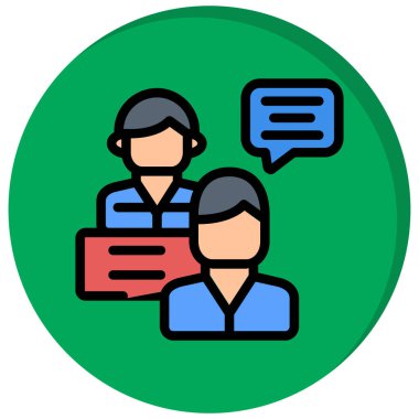 İş. Web simgesi basit illüstrasyon