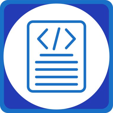 kod simgesi vektör illüstrasyonu