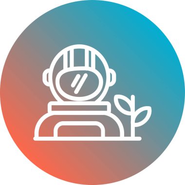 Bir insan simgesinin vektör illüstrasyonu