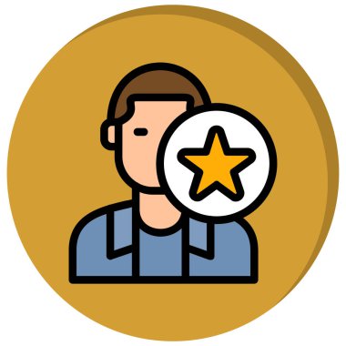 Yıldız. Web simgesi basit illüstrasyon