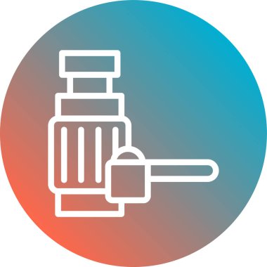 Boyalı boya fırçasının vektör simgesi