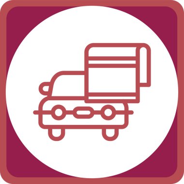 araba vektör simgesi modern basit illüstrasyon