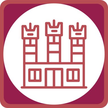 Yapı simgesinin vektör illüstrasyonu