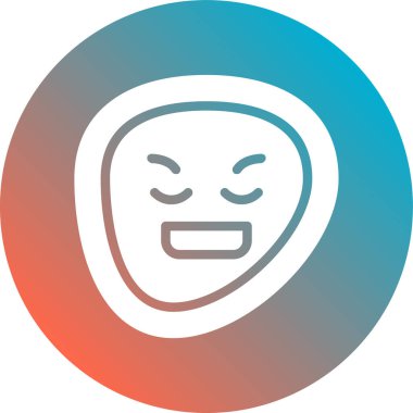 Beyaz arkaplanda beyaz ve kırmızı çizgi simgesi izole edildi. Cadılar bayramı partin kutlu olsun. Cadılar bayramı partin kutlu olsun. Renkli taslak konsepti. vektör illüstrasyonu