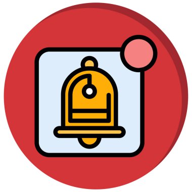 Zil. Web simgesi basit illüstrasyon