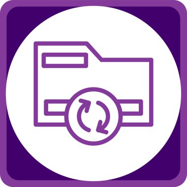 Oklu klasör. Basit tasarım