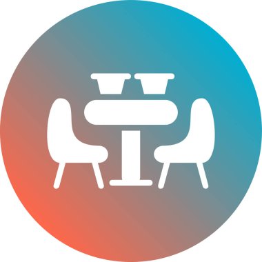 Sandalye simgesinin vektör illüstrasyonu