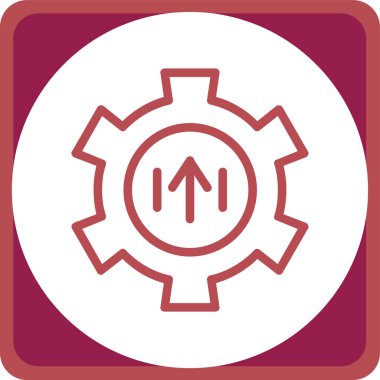 Dişliler. Web simgesi basit illüstrasyon