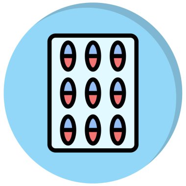 Haplar. Web simgesi basit illüstrasyon