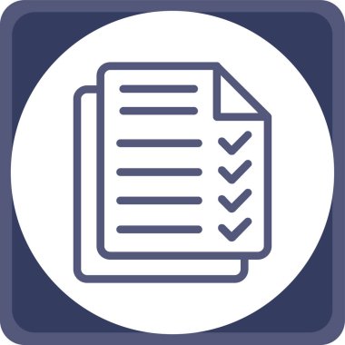 Belge simgesinin vektör illüstrasyonu