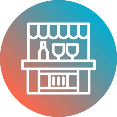 Restoran, restoran, kafe ve restoranın vektör ikonu