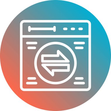 Modern simgenin vektör illüstrasyonu