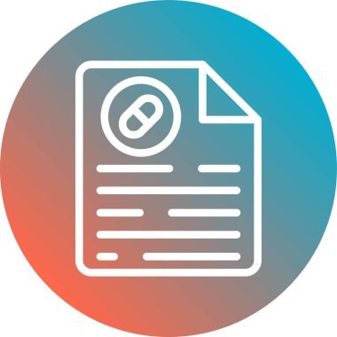 Soyut arkaplanda belge simgesi izole edildi