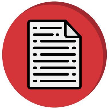 kağıt belge vektörü simge tasarımı