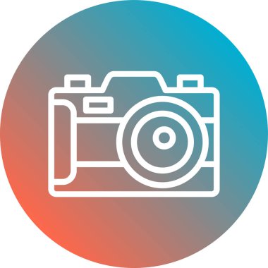 kamera simgesi vektör illüstrasyonu