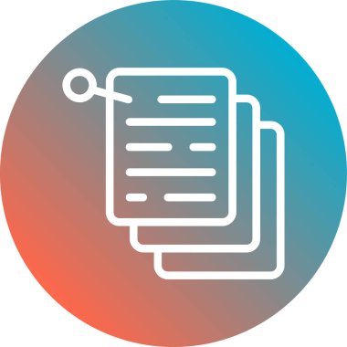 Belge simgesinin vektör illüstrasyonu