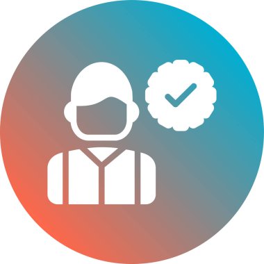 İnsan simgesinin vektör illüstrasyonu