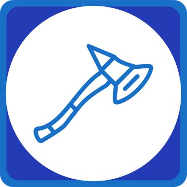 Bir baltanın simge vektör illüstrasyonu