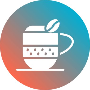 Çay. Web simgesi basit illüstrasyon