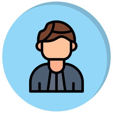 İş adamı simgesi vektör illüstrasyonu