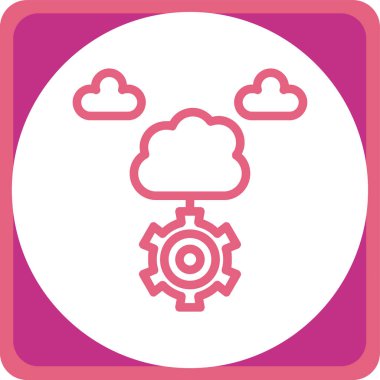 Moda stili izole edilmiş arkaplanda vites simgesi