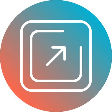 Bir ok simgesinin vektör illüstrasyonu