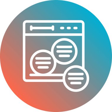 Uygulama modern simgesinin vektör illüstrasyonu