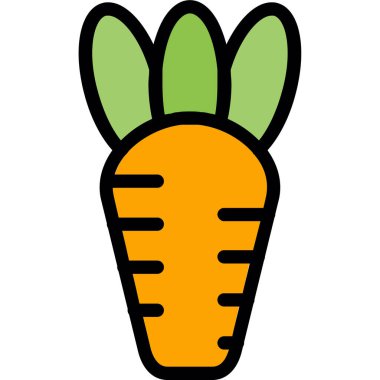 sebze simgesi, vektör illüstrasyonu