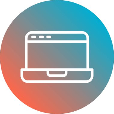 Bilgisayar simgesi soyut bir grupta izole edildi